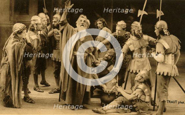 Peter denies Jesus, 1922.  Creator: Henry Traut.