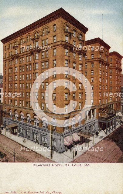 Planter's Hotel, St Louis, Missouri, USA, 1910. Artist: Unknown