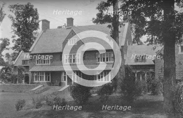 Garden front, house of Harry C Black, Guilford, Baltimore, Maryland, 1923. Artist: Unknown.