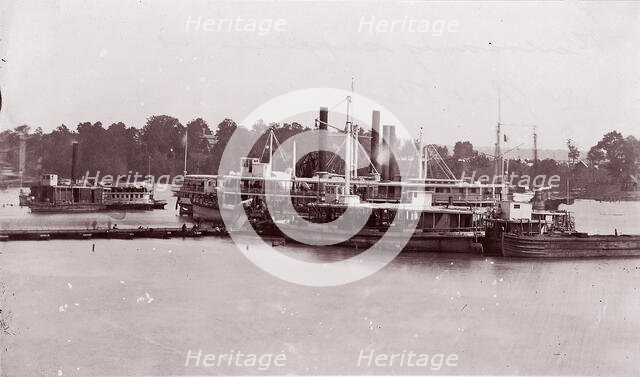 Unloading Supplies at Port Royal, Virginia, 1861-65. Creator: Andrew Joseph Russell.