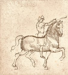 Drawing of a walking horse, c1472-c1519 (1883). Artist: Leonardo da Vinci.