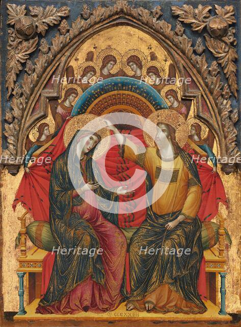 The Coronation of the Virgin, 1324. Creator: Master of the Washington Coronation.