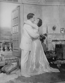 Laura Hall and Orrin Johnson embracing, scene form Children of Destiny, White N.Y. Photo, 1913. Creator: Bain News Service.