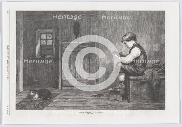 Drawing from Life, from "Illustrated London News", March 26, 1870. Creator: William Hollidge.