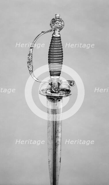 Smallsword, British, London, hallmarked 1747-48. Creator: Unknown.
