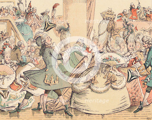 'A Court Ball in the Eighteenth Century', c1884. Artist: Thomas Strong Seccombe.