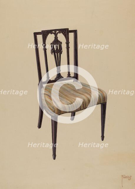 Side Chair, 1935/1942. Creator: Paul Farkas.