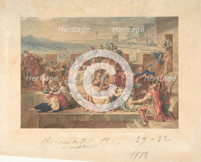 Priam and his Family Mourning the Death of Hector, n.d.. Creator: Etienne Barthelemy Garnier.