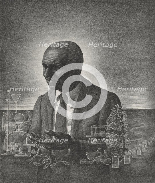 George Washington Carver, ca.1935 - 1943. Creator: Nicholas Panesis.