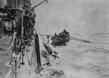 British torpedo after practice run, between c1915 and c1920. Creator: Bain News Service.
