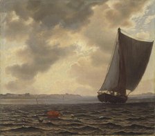 Sailing Boats in Guldborg Sound, 1861. Creator: Vilhelm Kyhn.