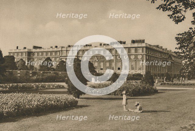 'East Wing of Hampton Court Added By Wren on the Site of the Cardinal's Work', c1935. Creator: Donald McLeish.