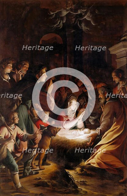 The Adoration of the Shepherds, c. 1615. Creator: Procaccini, Camillo (1561-1629).