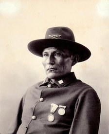 Naiche, hereditary chief of the Chiricahua, 1898. Creator: Frank A. Rinehart.