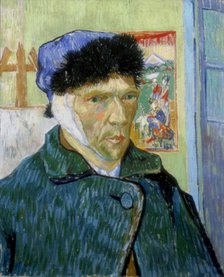 'Self-Portrait with Bandaged Ear', 1889. Artist: Vincent van Gogh