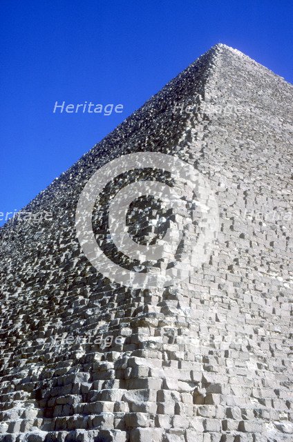 Pyramid of Khufu (Cheops), 4th Dynasty, 26th century BC. Artist: Unknown