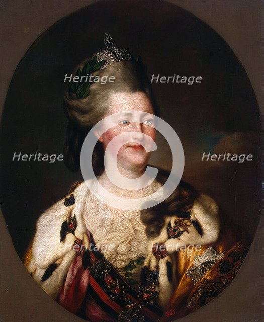 Portrait of Empress Catherine II', (1729-1796), 1782.  Creator: Brompton, Richard (1734-1783).