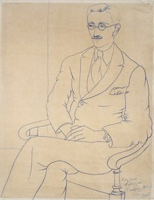 Portrait of Gerald Reitlinger, 1926. Artist: Christopher Wood.