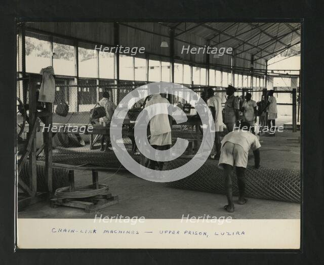 Chain-Link Machines - Upper Prison, Luzira, Kampala, Uganda, c1950s. Creator: Unknown.