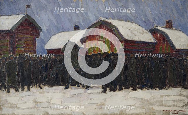Horse-Sale, 1916. Creator: Gunnar August Hallström.