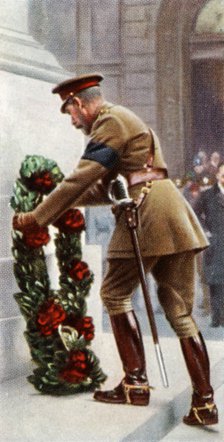 King George V at the Cenotaph, November 11th, 1920, (c1935). Artist: Unknown