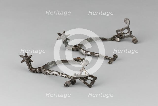 Pair of Spurs, Europe, c. 1630. Creator: Unknown.