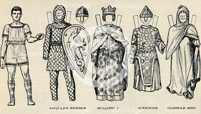 'The Gallery of British Costume: The Dress People Wore in Norman Times', c1934. Artist: Unknown.
