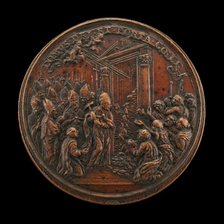 Opening of the Holy Door for the Jubilee [reverse], 1675. Creator: Giovanni Martino Hamerani.