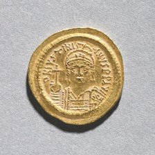 Solidus of Justinian I , c. 545-565. Creator: Unknown.