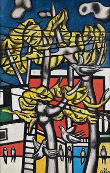 Birds in the trees, 1953. Creator: Léger, Fernand (1881-1955).