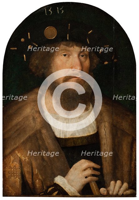 Portrait of the King Christian II of Denmark (1481-1559), 1514 or 1515. Artist: Sittow, Michael (1460/68-1525)