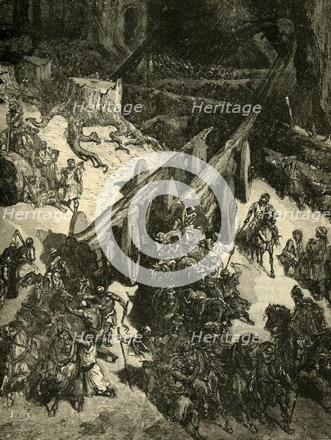 'Bringing Cedar from Lebanon', 1890.   Creator: Unknown.