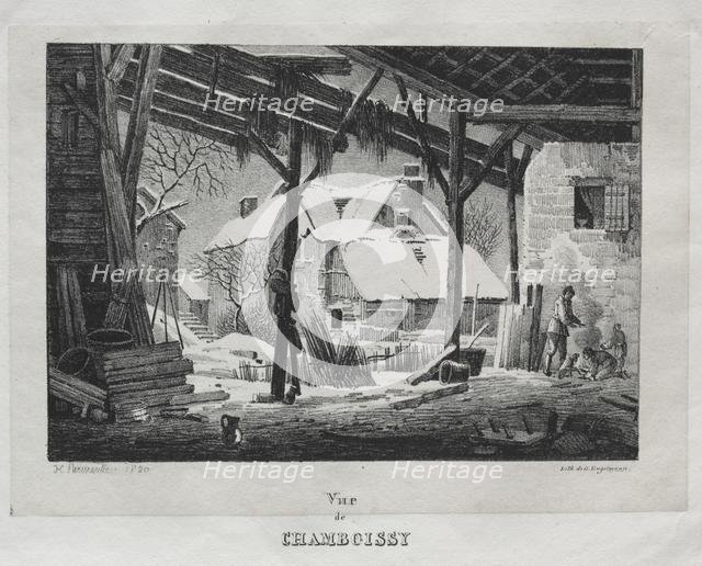 Vue de Chamboissy, 1820. Creator: Godefroy Engelmann (French, 1788-1839).