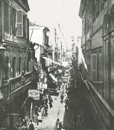 The Rua do Ouvidor, Rio de Janeiro, Brazil, 1895.  Creator: Marc Ferrez.