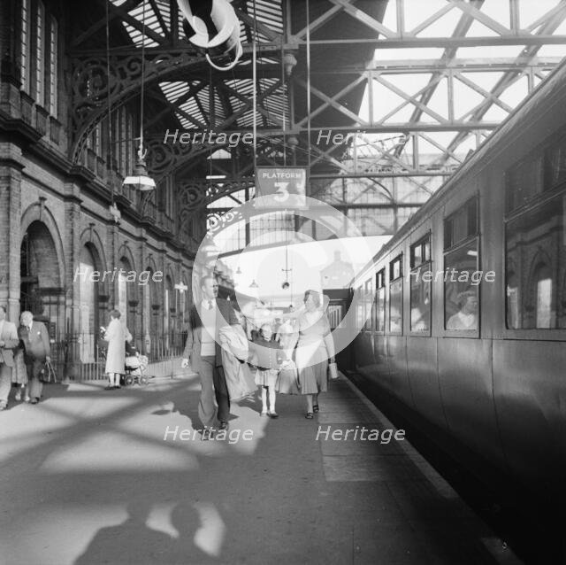 Bournemouth Central Station, Bournemouth, Hampshire, 23/06/1956. Creator: John Laing plc.