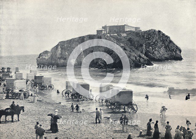 'Tenby - St. Catherine's Rock and Fort', 1895. Artist: Unknown.