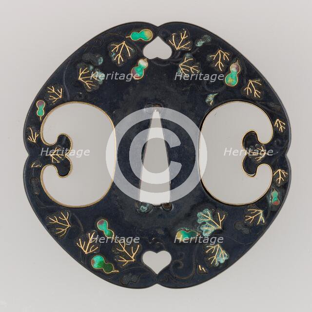 Sword Guard (Tsuba), Japanese, ca. 1615-1868. Creator: Hirata School.