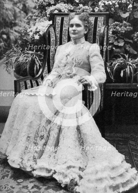 Ida Saxton McKinley, wife of American president William McKinley, c1900, (1908). Artist: Unknown