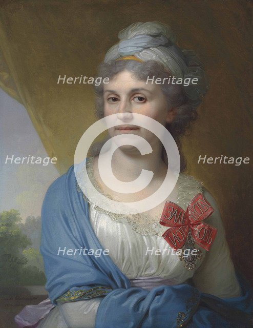 Portrait of Daria Alexandrovna Valueva, née Kosheleva (1757-1836), 1798.