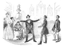 Scene from the new drama of "Martin Chuzzlewit" at the Lyceum Theatre, 1844. Creator: Unknown.