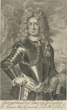 Georg Benedikt Freiherr von Ogilvy, Baron Ogilvy de Muirtown (1651-1710), 1705. Creator: Bernigeroth, Martin (1670-1733).