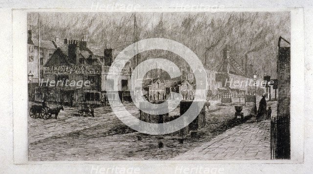 Vine Tavern, Mile End Road, Stepney, London, 1871. Artist: Edwin Edwards