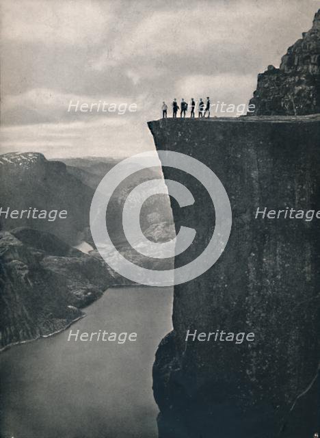 'The Pulpit in Lysefjord', 1914. Creator: Unknown.