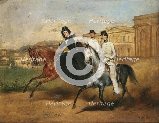 Princess Anna of Saxony (1836-1859), Archduchess of Austria and Grand Princess of Tuscany, 1859. Creator: Richter, Wilhelm (1824-1892).