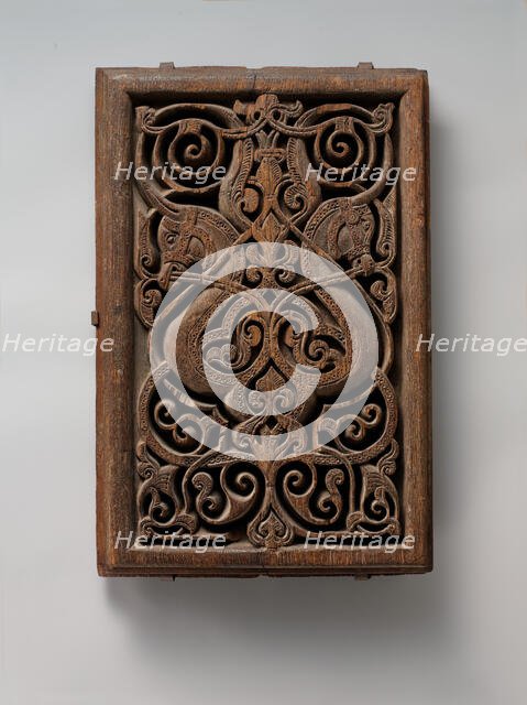 Panel with Horse Heads, Egypt, 11th century. Creator: Unknown.