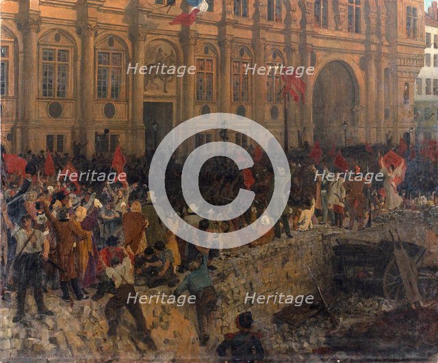 Proclamation of the Republic on February 24, 1848, c. 1902. Creator: Laurens, Jean-Paul (1838-1921).