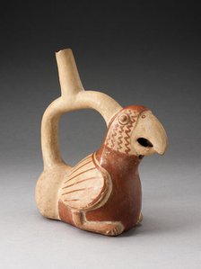 Handle Spout Vessel in Form of a Parrot, 100 B.C./A.D. 500. Creator: Unknown.