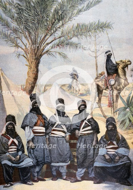 The Tuareg Caravan at the Winter Velodrome, Paris, 1894. Artist: Unknown