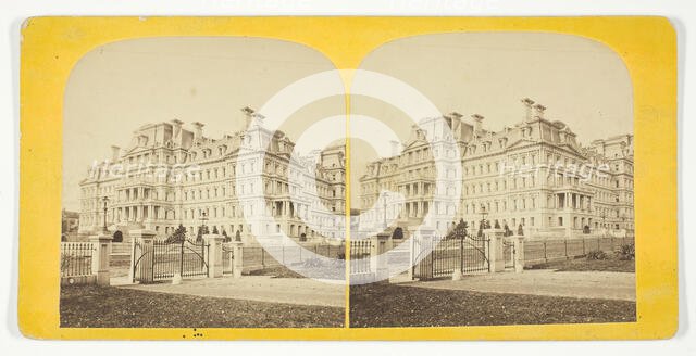 Untitled [entrance to large building], 1875/99.  Creator: Unknown.