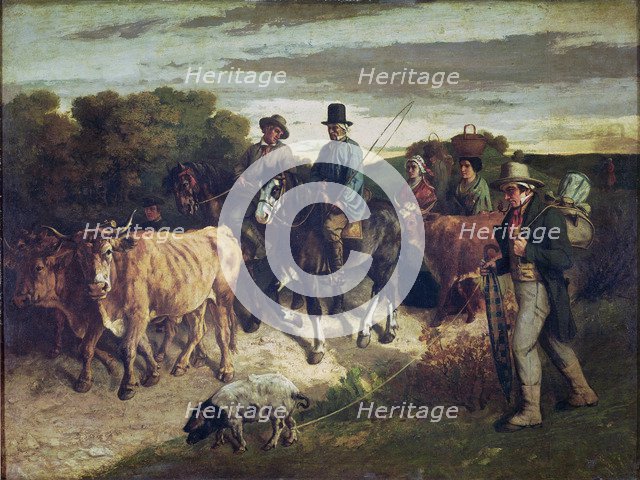 The Peasants of Flagey Returning from the Fair. Artist: Courbet, Gustave (1819-1877)